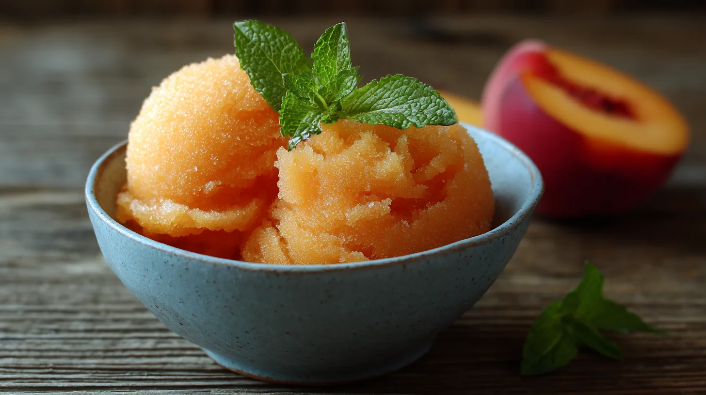 thatPerfect Peach Sorbet: 5 Easy Steps to a Refreshing Delight!